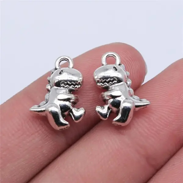 Charms-Anhänger mit Tiermotiven und Öse – Bild 4